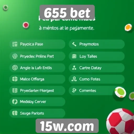 Métodos de pagamento disponíveis na 655 bet